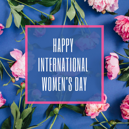 Happy International Women's Day Animated Post Design Template