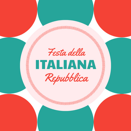 Announcement of Festival of Italian Republic Animated Post Design Template