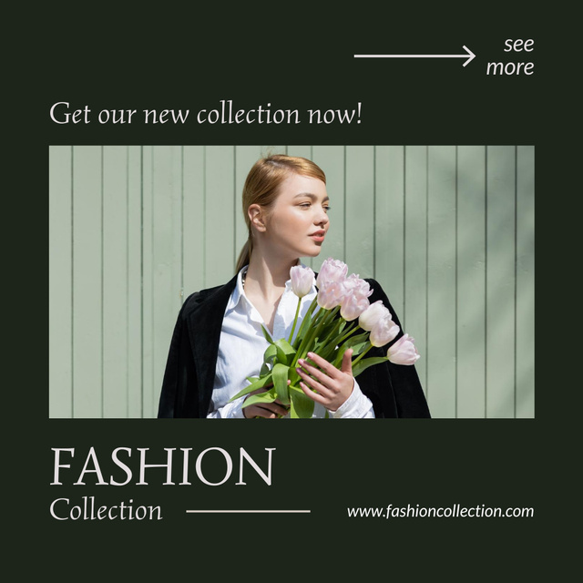 Modèle de visuel Fashion Collection Announcement for Women - Instagram