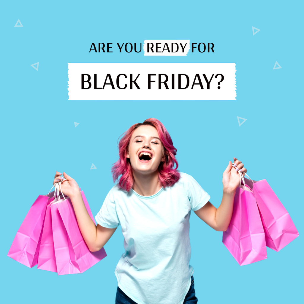 Black Friday Sale Discount Announcement Instagramデザインテンプレート