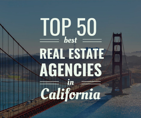 Real estate agencies in California ad Facebook Design Template
