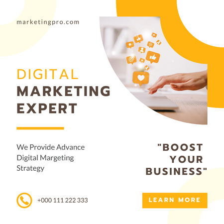Designvorlage Digital Marketing Agency Services für Instagram