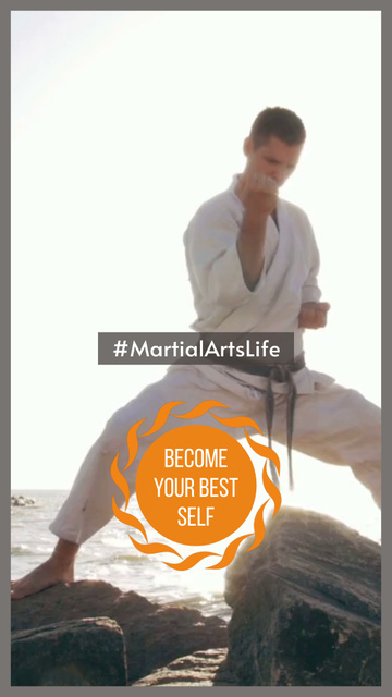 Promoting Martial Arts Master Lifestyle TikTok Video Design Template