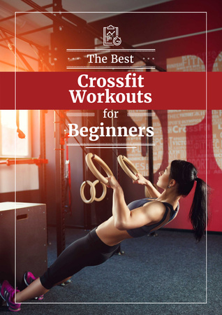 Platilla de diseño Best fitness Workouts for Beginners Poster