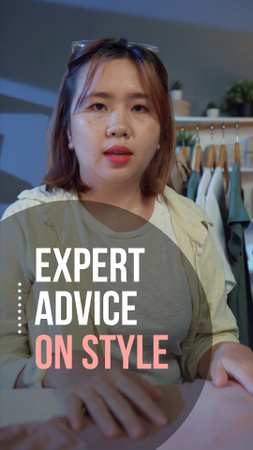 Nagy tapasztalattal rendelkező stylist tanácsok a ruha stílusával kapcsolatban TikTok Video tervezősablon