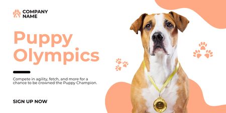 Platilla de diseño Canine Champions Show Twitter