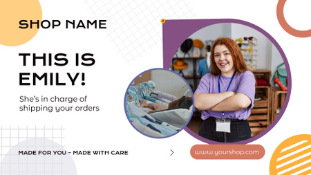 Get To Know Employee Of Local Shop Full HD video Design Template