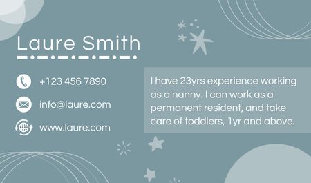 Child Care Services Offer Business card Design Template