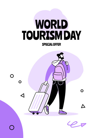 Tourism Day Celebration Announcement Flayer Design Template