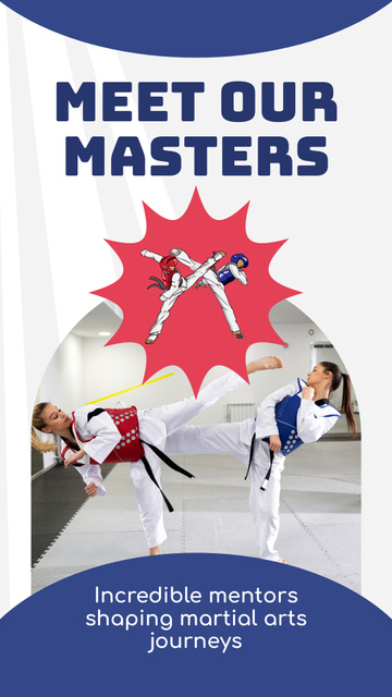 Martial Arts With Professional Mentors Offer Instagram Video Story Design Template