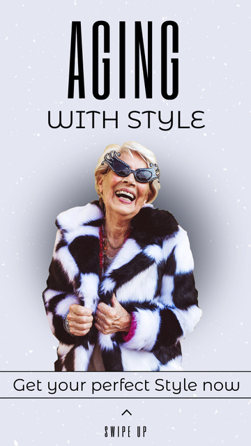 Designvorlage Stylish Outfits For Elderly Offer für Instagram Story