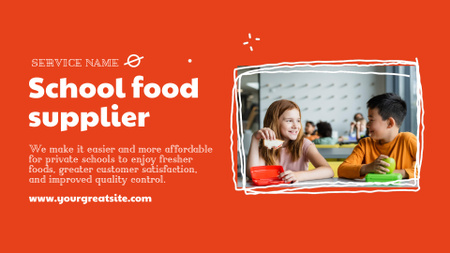 Modèle de visuel School Food Ad - Full HD video