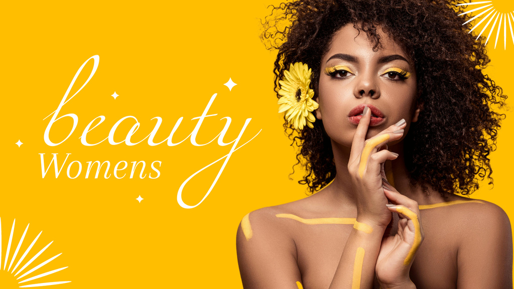 Beauty Womens Video Youtube Thumbnail – шаблон для дизайну