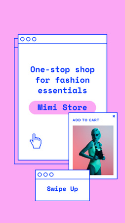 Online Fashion store offer Instagram Story Design Template