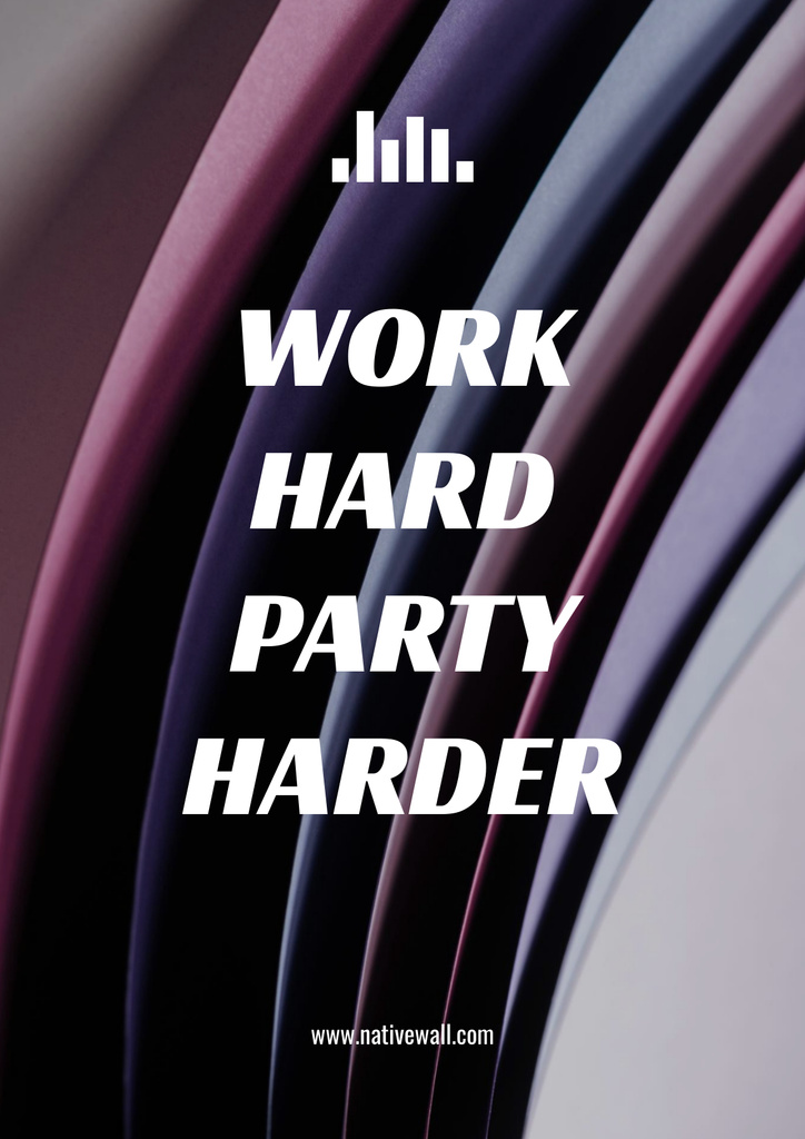 Designvorlage Motivational quote poster für Poster