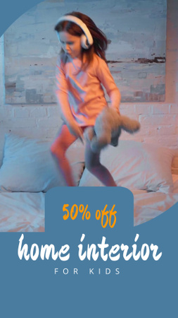 Platilla de diseño Home Interior Offer for Kids Room Instagram Video Story