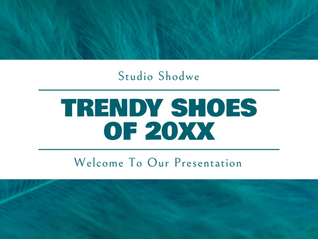 Ontwerpsjabloon van Presentation van Trendy Schoenen Verkoopstrategie Beschrijving