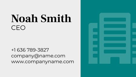 Construction Company Services Business Card US Design Template