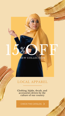 Discount Offer on Local Clothing Instagram Story Design Template