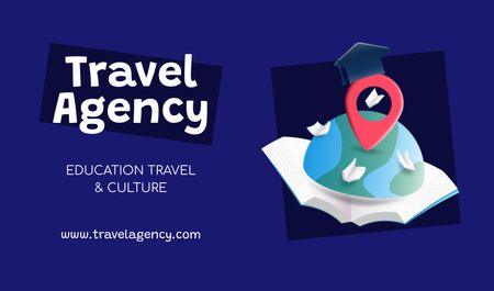 Travel Agency Services Offer Business card – шаблон для дизайну