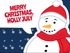 Snowman For Christmas In July Sincere Congrats