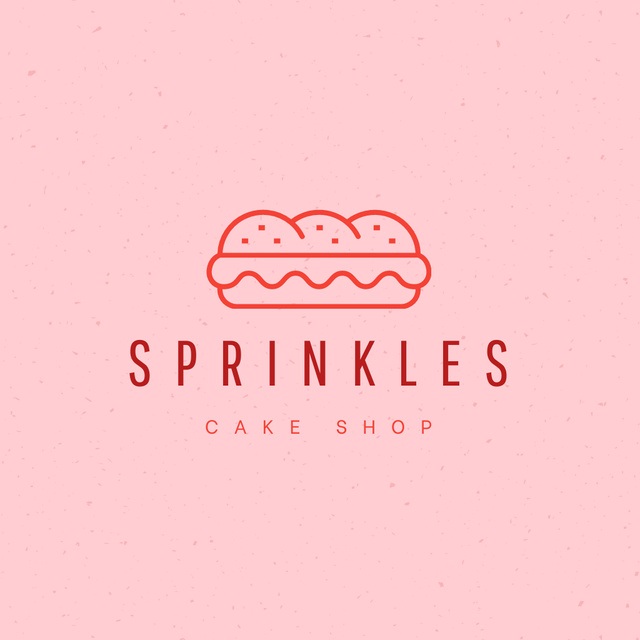 Szablon projektu Captivating Pink Bakery Ad Logo