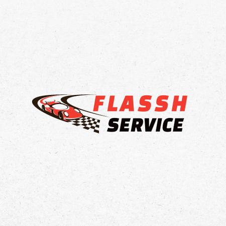 Car Service Ad Logo Design Template