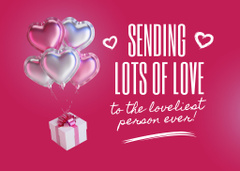 Valentine's Day Greeting with Festive Gift