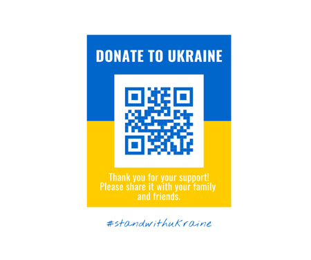 Template di design donare alla ucraina Facebook