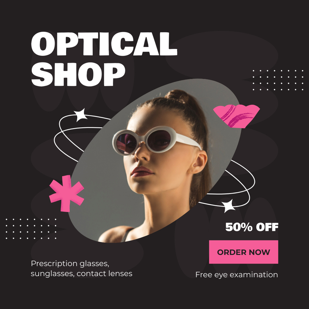 Order Sunglasses at Half Price Instagram – шаблон для дизайна
