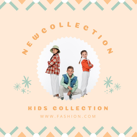 Designvorlage Children’s Clothing Store promotion für Instagram