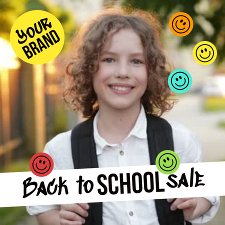 Significant Back to School Stuff Offer Animated Post Design Template
