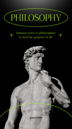 People Need Philosophy Instagram Story Design Template