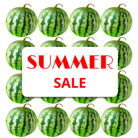 Platilla de diseño Summer Sale Announcement with Watermelons Instagram