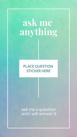 Template di design Get To Know Me Quiz on Green Gradient Instagram Story