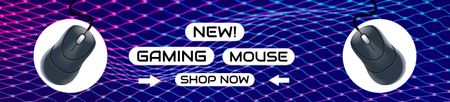 Plantilla de diseño de Anuncio del nuevo mouse para juegos Ebay Store Billboard 