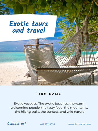 Template di design Travel Tour Offer Poster US