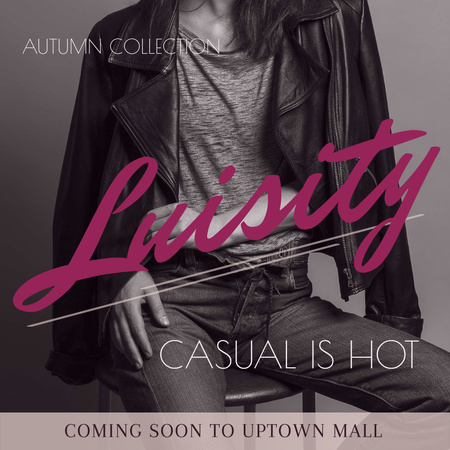 Designvorlage Fashion collection ad with Girl in pink für Instagram AD