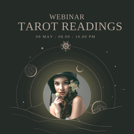Platilla de diseño Webinar Ad about Tarot Readings Instagram