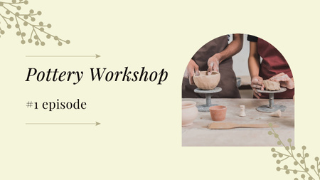Pottery Classes Courses Youtube Thumbnail Design Template
