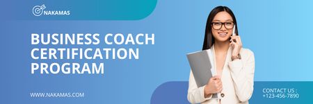 Επικεφαλίδα email για Business Coach Email header Πρότυπο σχεδίασης
