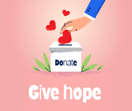 Platilla de diseño Donation Motivation during War in Ukraine Facebook