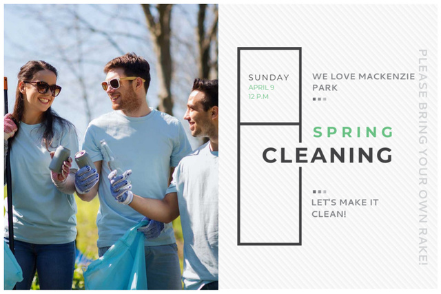 Spring Cleaning in Mackenzie park Gift Certificateデザインテンプレート