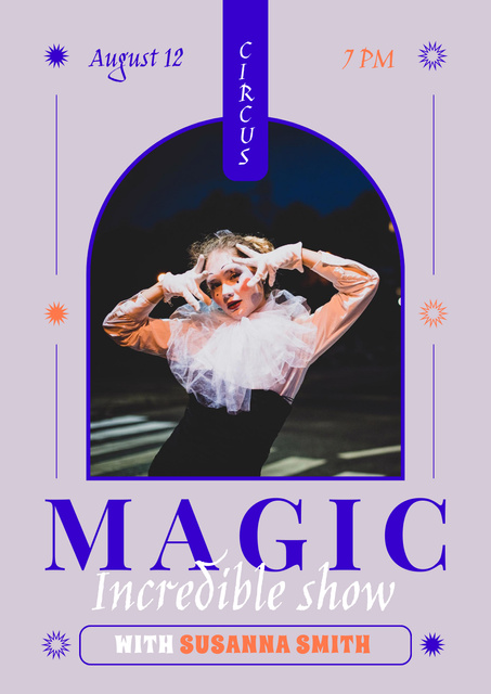 Magic Theatrical Show Ad Poster Πρότυπο σχεδίασης
