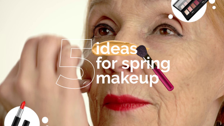 Několik nápadů na make-up ve vlogu YouTube intro Šablona návrhu