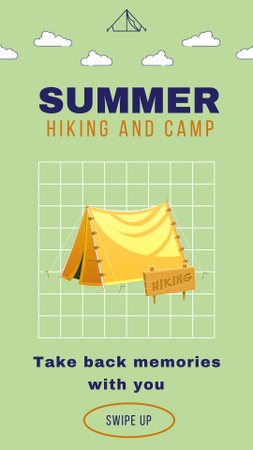 Summer Hiking Camp Instagram Story Design Template