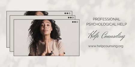 Professional Psychologist's Services Ad Twitter Design Template