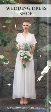 Wedding Dress Shop Promotion Snapchat Geofilter Šablona návrhu