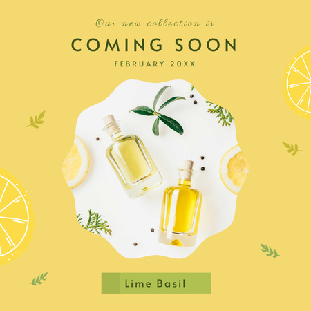 Citrus Massage Oil Ad Instagram Design Template