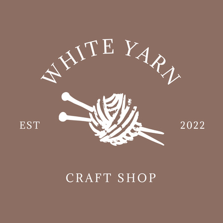 Designvorlage Craft Shop Emblem für Logo